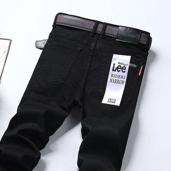Jeans Men's Straight Loose Casual Pants Fleece-lined Thickened Men's Pants - Image 7