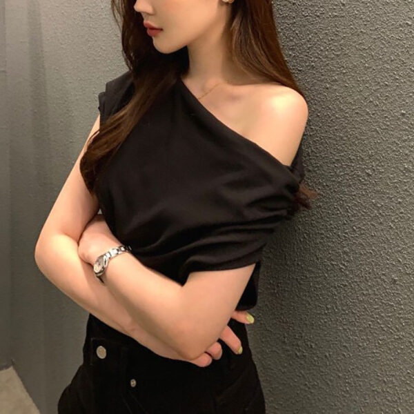 Summer New Niche Irregular Shoulder Design Sense - Image 2