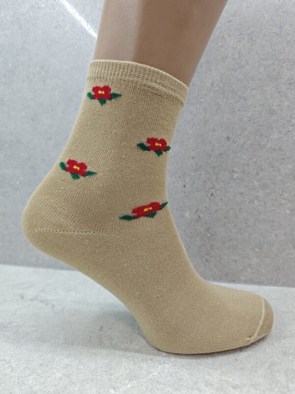 Women's Floral Cotton Socks 6 12 24 Pairs - Image 6
