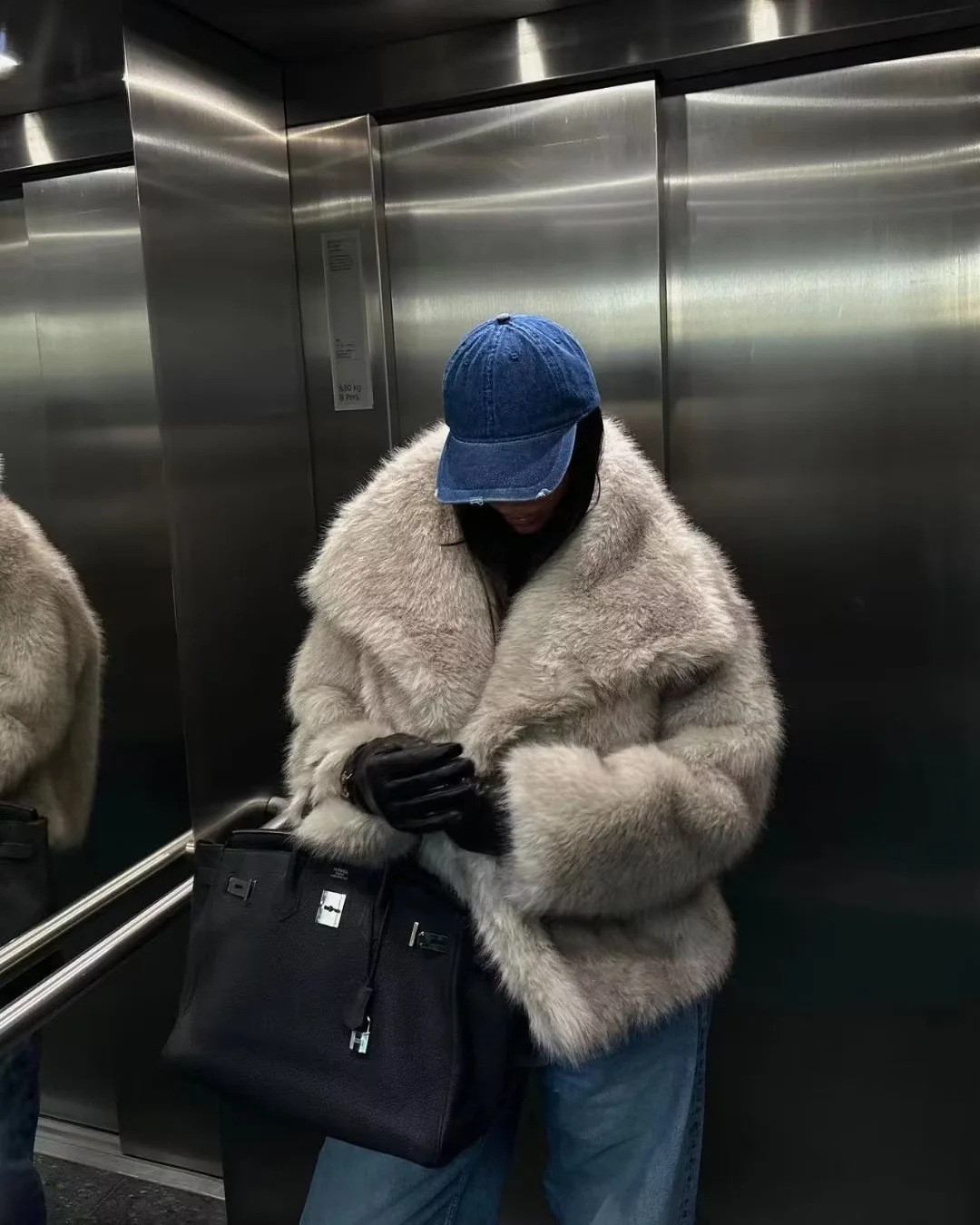 Artificial Fur Mink-like Coat Winter Coat European And American Socialite Style Top - Image 3