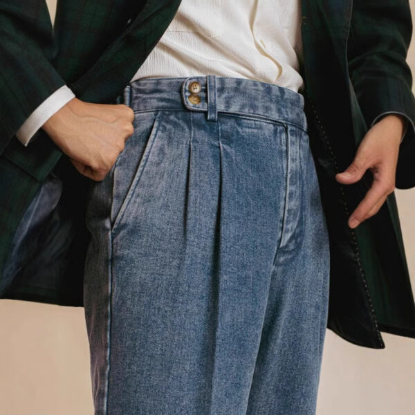 Spring And Autumn New Straight Loose Washed-out Casual Pants - Image 6