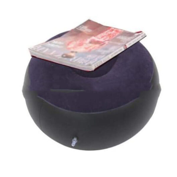 Inflatable Round Stool Inflatable Flocking Sofa Makeup Stool Outdoor Inflatable Mattress Sofa Portable Inflatable Stool - Image 7