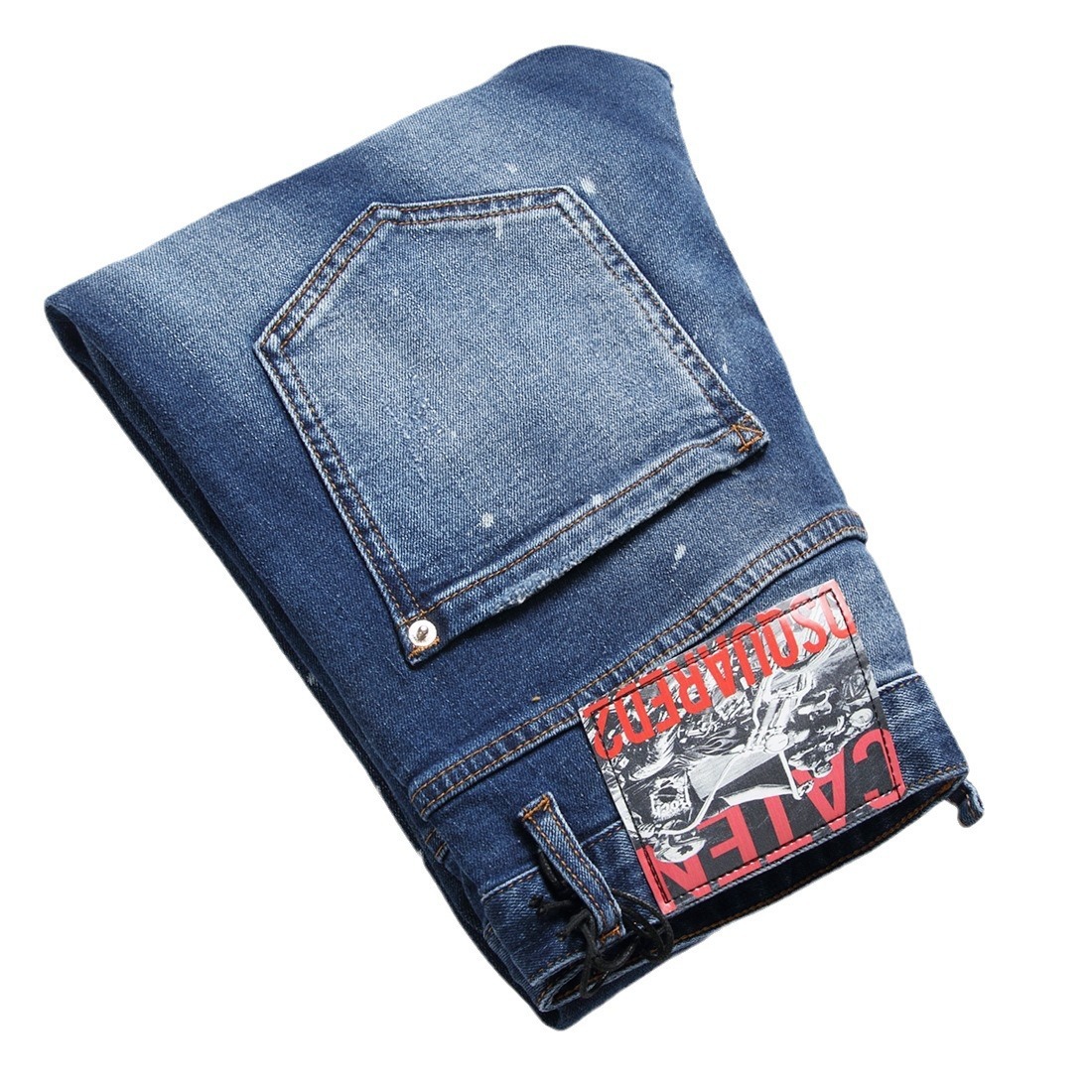 Men's Jeans Ripped Fashion Ornaments Trend - Image 2