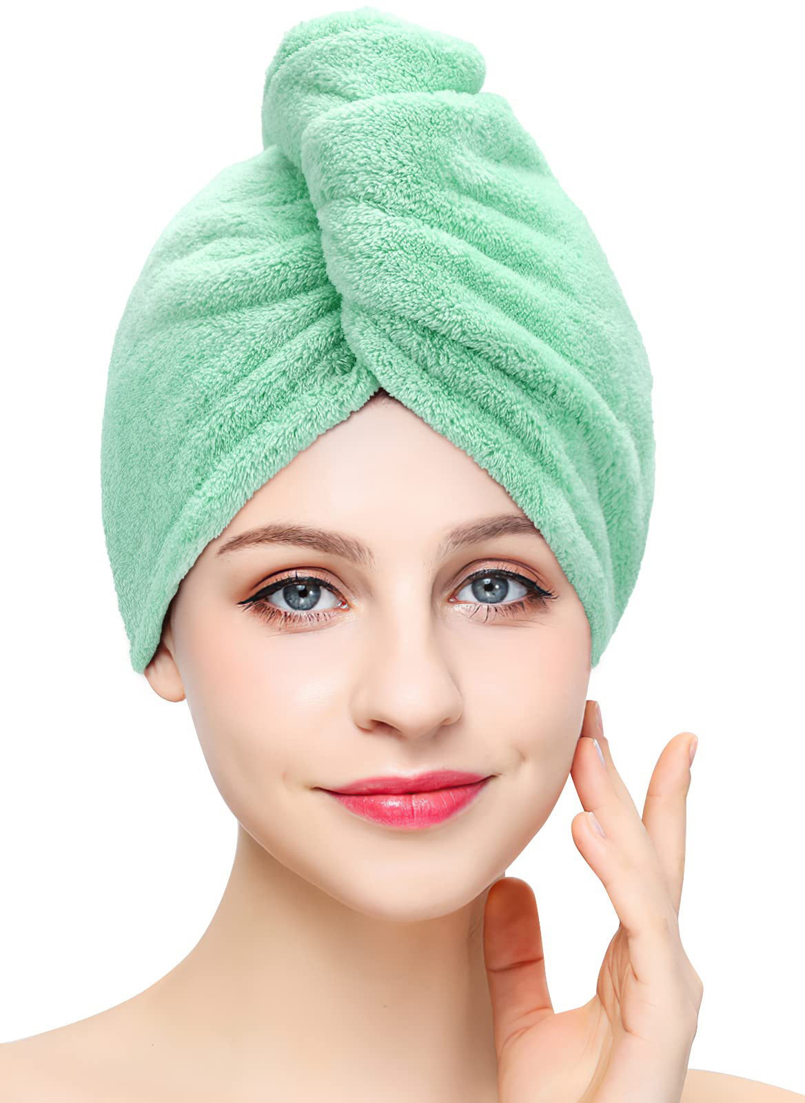 Fashion Hair Drying Towel Shower Cap - Image 10