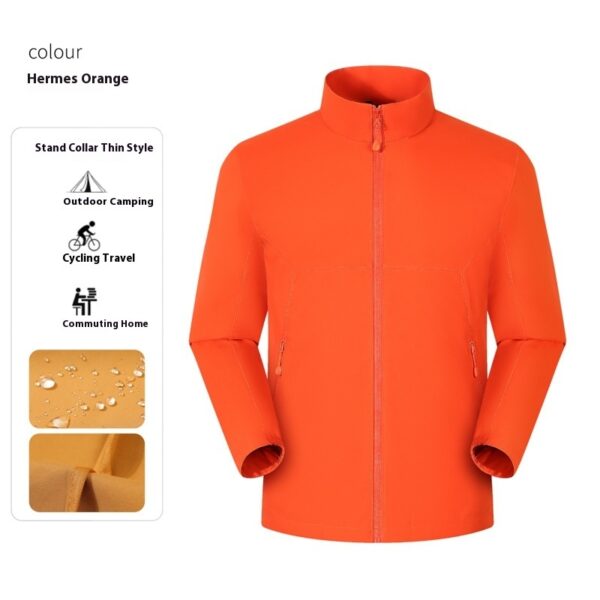 Waterproof Stand Collar Workwear Men's Jacket - Image 4