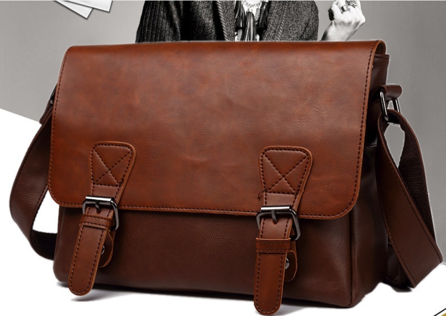Men's Fashion Unique One-shoulder Vintage Satchel - Image 4