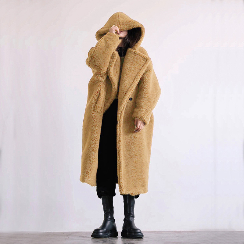 Autumn And Winter Casual Faux Fur Coat Women's Coat Mid-length Coat - Image 9