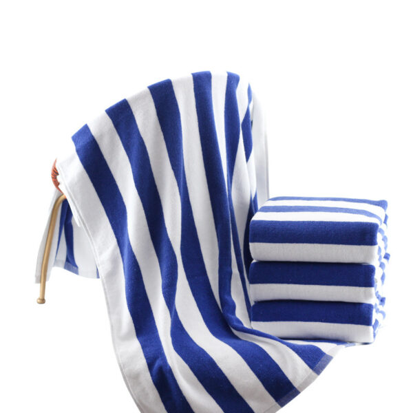 Cotton Yarn-dyed Jacquard Beach Bath Towel - Image 2