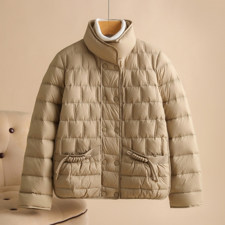 Fashion Simple Thin Lightweight Short Type Down Jacket - Image 4