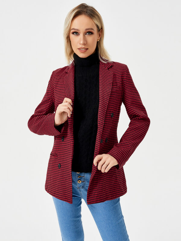 Womens Casual Blazer Jacket  Long Sleeve Work 0ffice Blazer Lapel  Jacket - Image 6