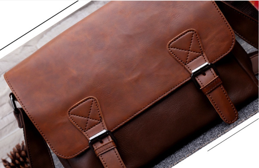 Men's Fashion Unique One-shoulder Vintage Satchel - Image 7