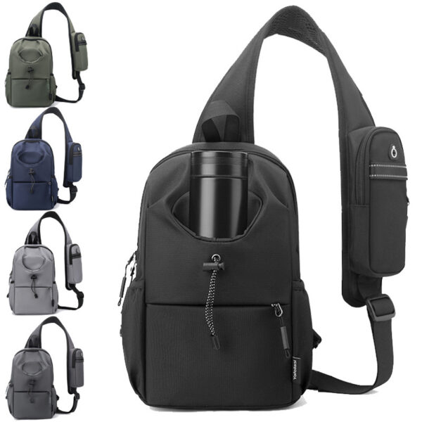 Men's Oxford Cloth Splash-proof Shoulder Crossbody Chest Bag - Image 2