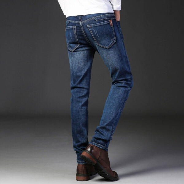 Straight Stretch Slim Fit Casual Men's Trousers - Image 3