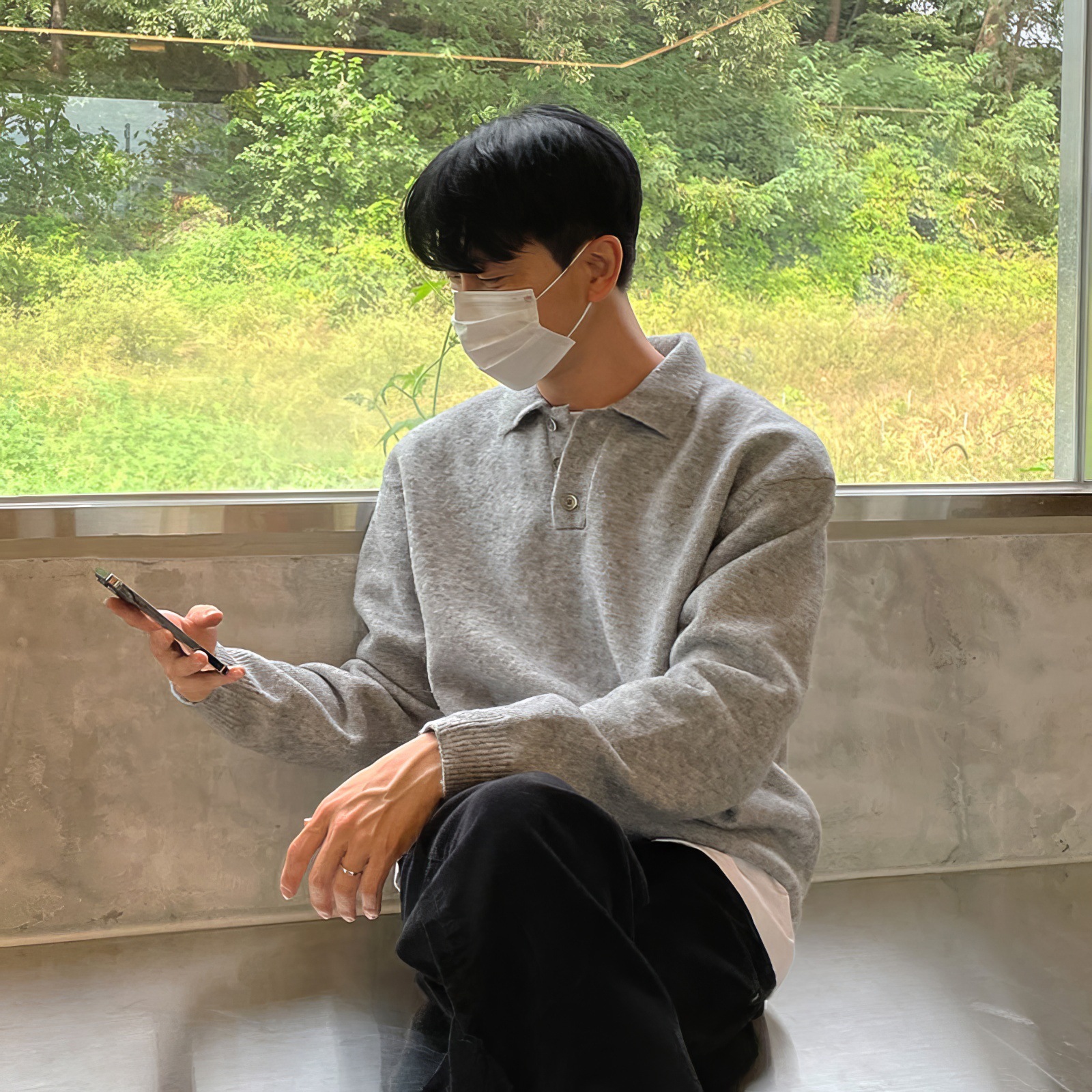 Polo Collar Sweater Men's Autumn And Winter Long Sleeve Lapel Knitwear - Image 8