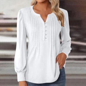 Elegant Loose Women's Top Pleating
