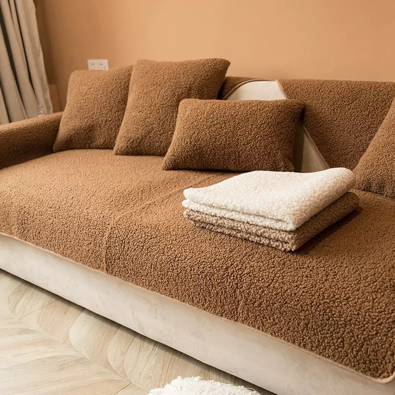 All-season Thickened Fabric Plush Sofa Cover - Image 4