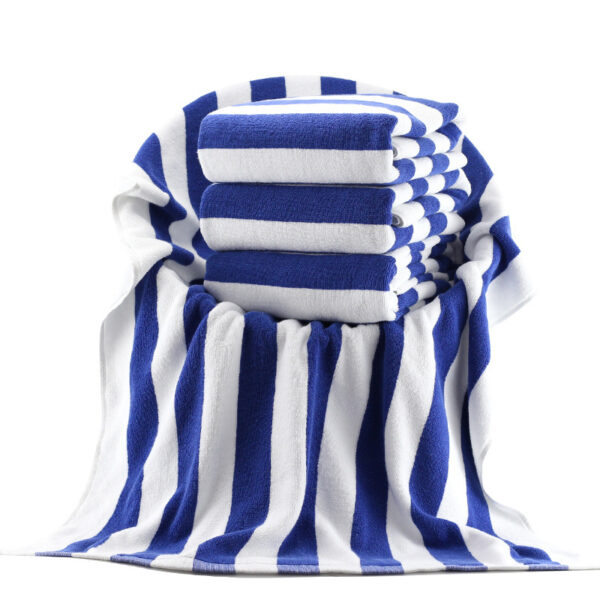 Cotton Yarn-dyed Jacquard Beach Bath Towel - Image 6