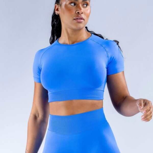Nylon Fabric High Wicking Fitness Short Sleeve