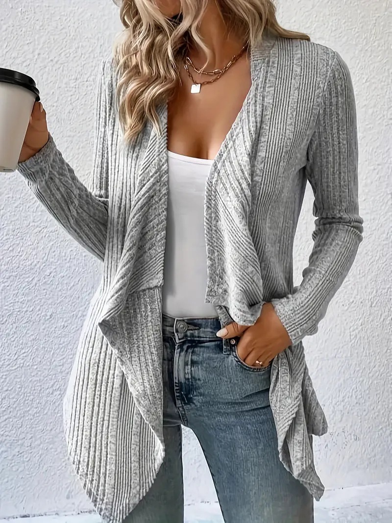 Cardigan Long Sleeve Sweater Casual Women's Clothing - Image 8