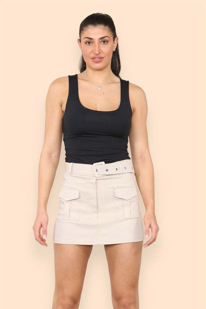 Belted Cargo Skorts - Image 3