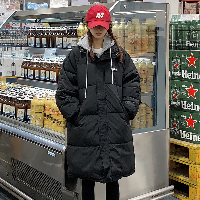 Winter Down Cotton Jacket Women's Coat Korean-style Mid-length - Image 7