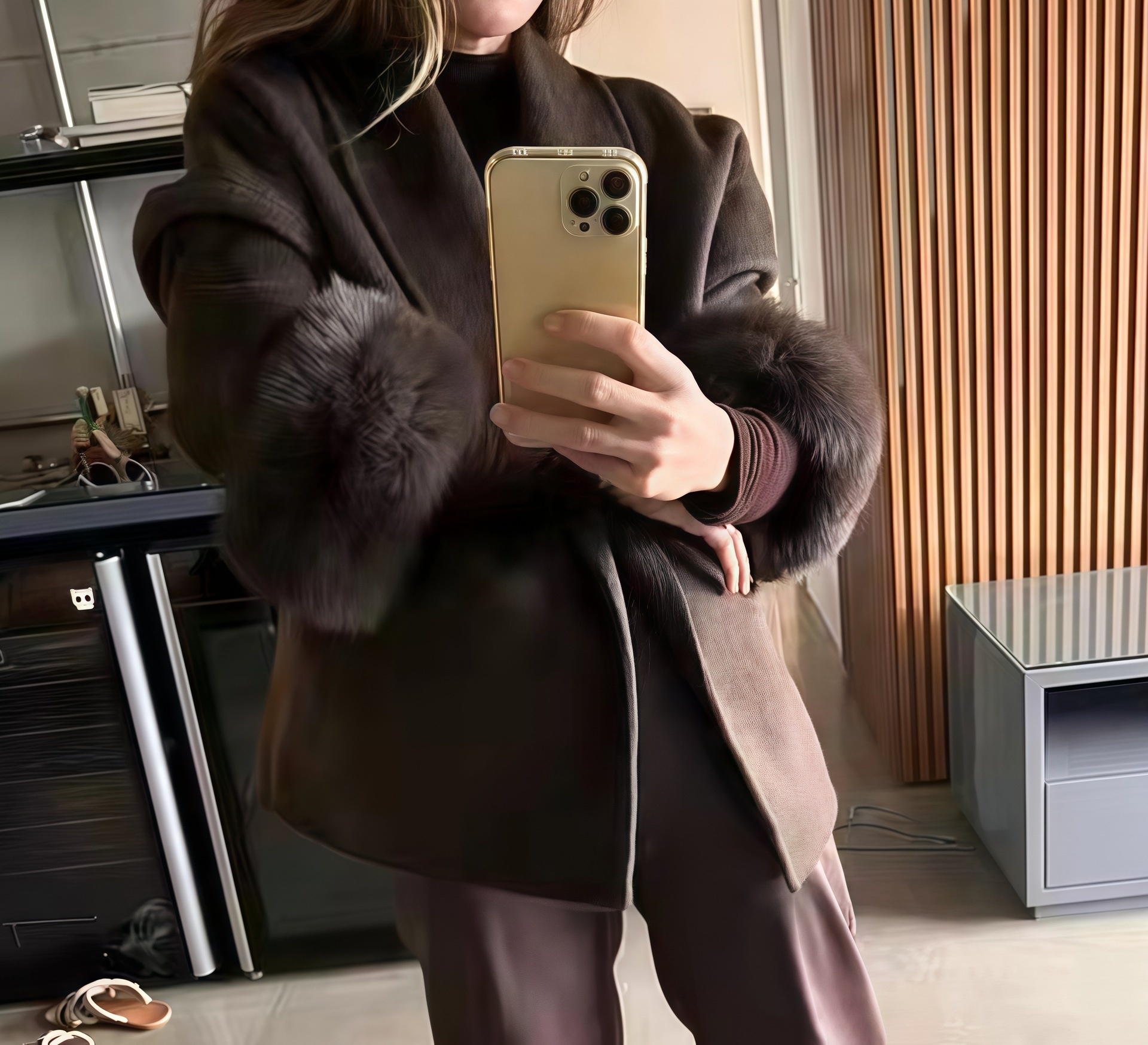 Fashion Plus Size French Elegant Woolen Overcoat - Image 2