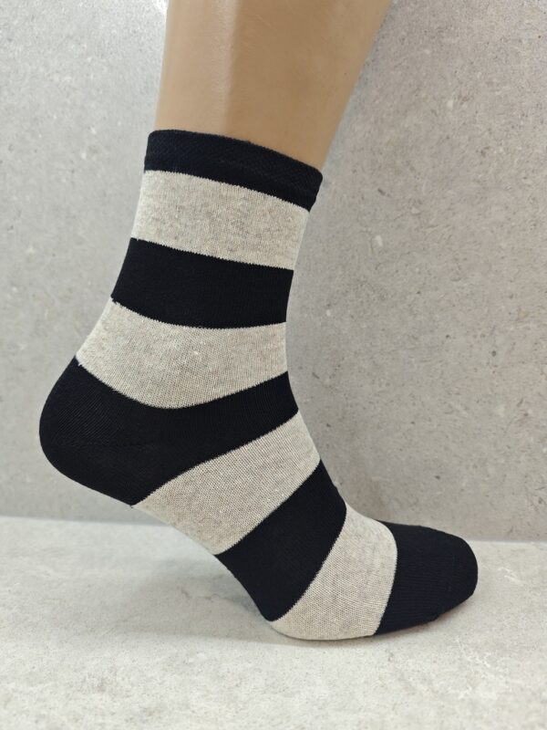 Womens Colourful Striped Socks Pack Of 6 12 24 Pairs - Image 6