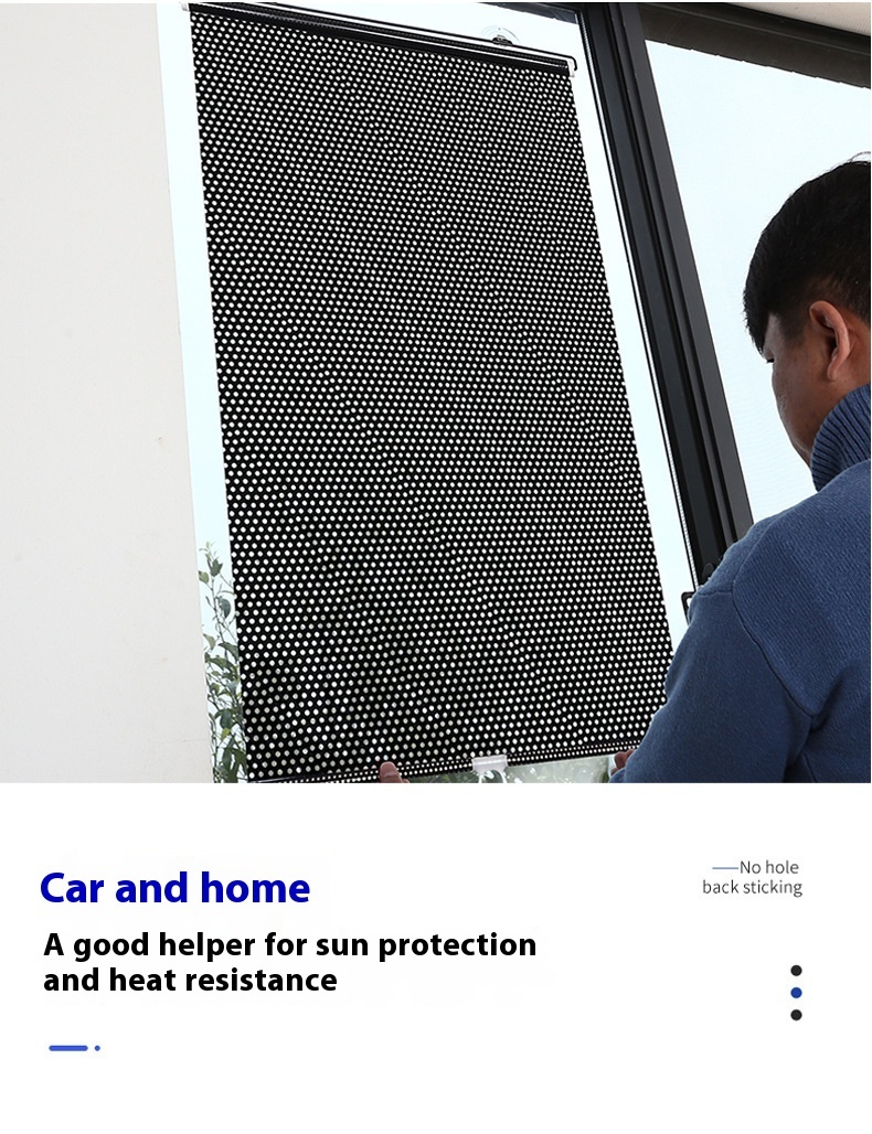 Household Window Sun Protection Punch-free Shading Balcony Shutter - Image 10