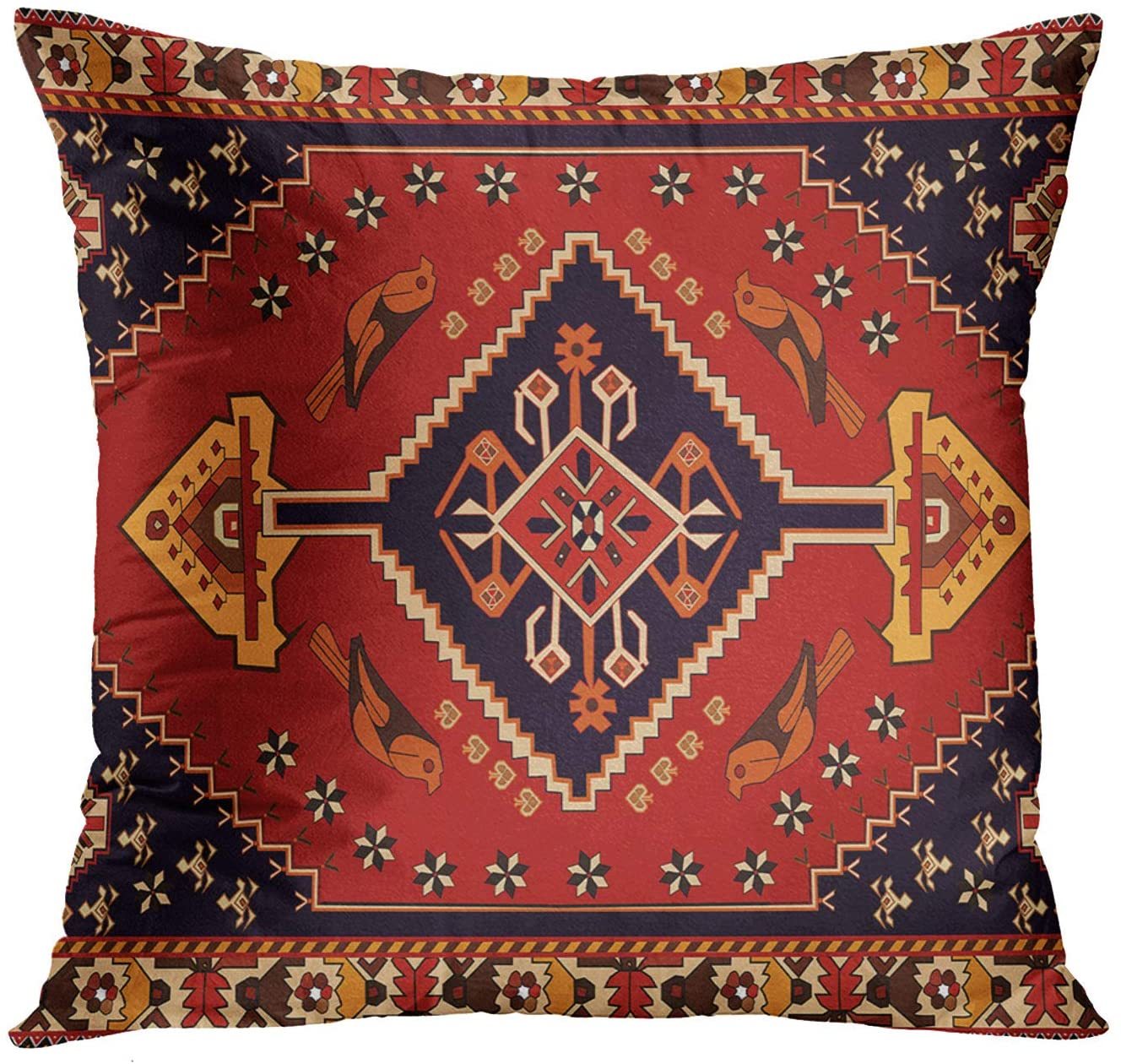 Persian Ethnic Linen Bohemian Pillowcase - Image 5