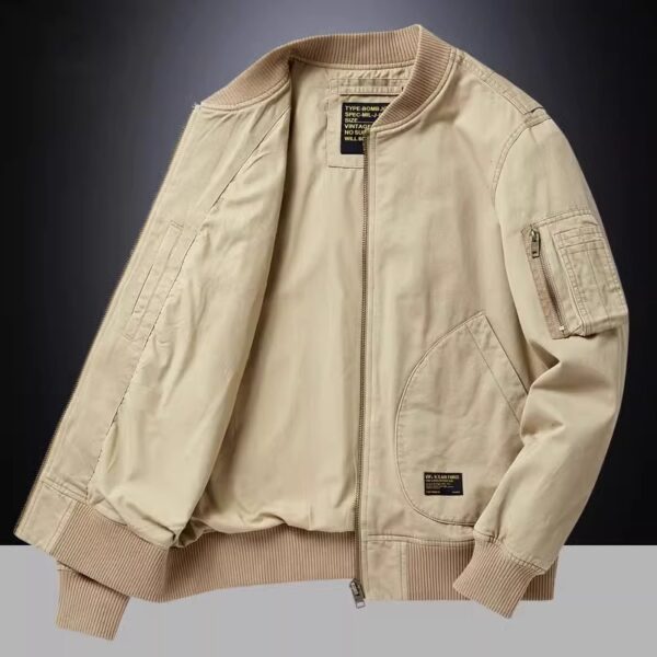 Baseball Men's Fashion Spring And Autumn Pilot Jacket - Image 5