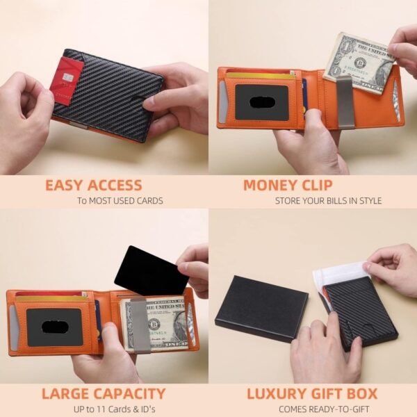 Men's Flip Two-fold Ultra-thin Wallet - Image 5