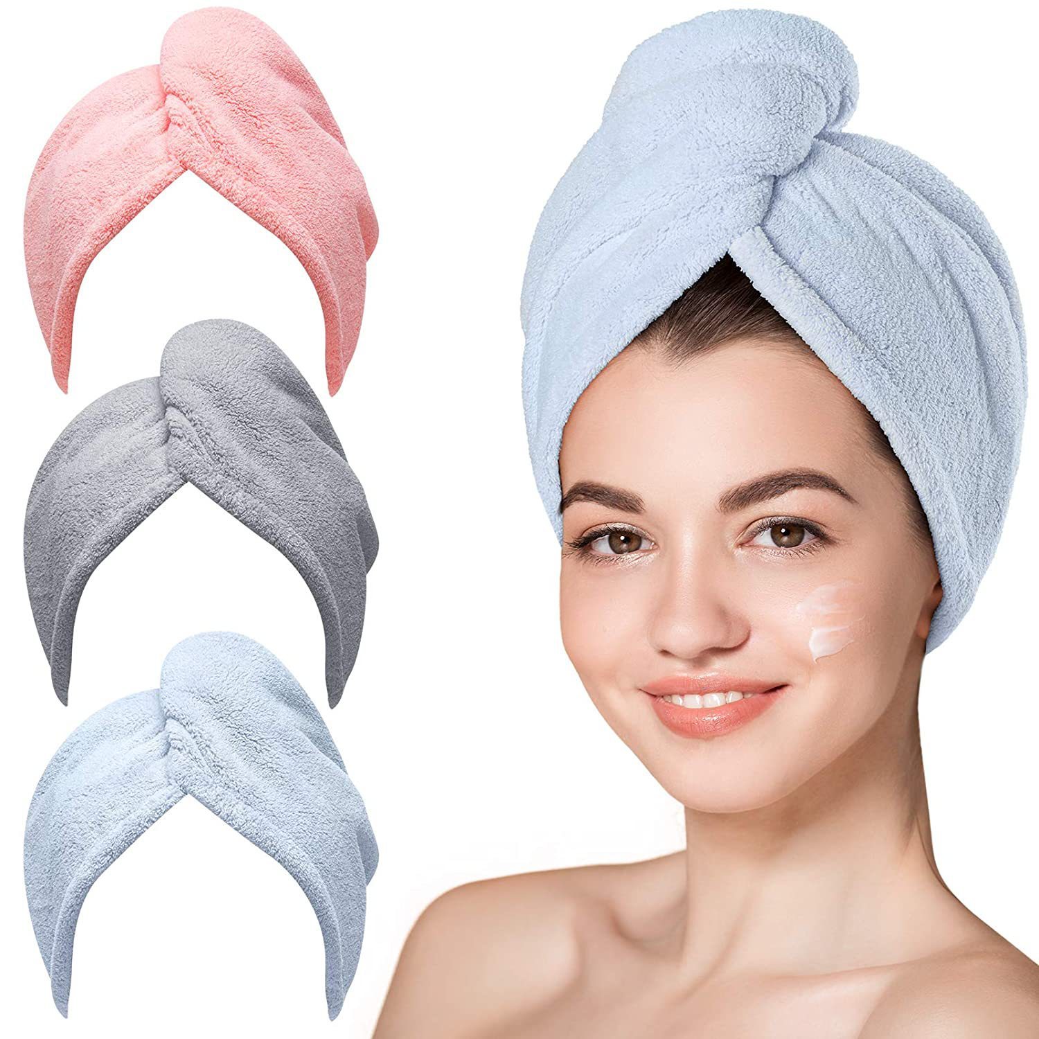 Fashion Hair Drying Towel Shower Cap - Image 2