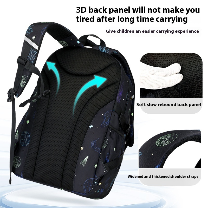 Primary School Student Starry Sky Leisure Schoolbag Junior High School Student Backpack - Image 5