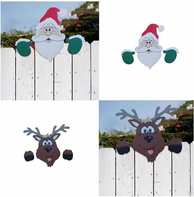 Christmas Themed Fence Garden Top Decoration - Image 5