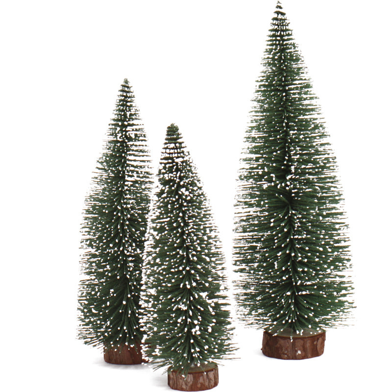 Mini Christmas Tree with Pine Needles Flocking Christmas Tree with White Cedar Tabletop Small Christmas Tree Tabletop Decoration - Image 5