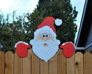 Christmas Themed Fence Garden Top Decoration - Image 6