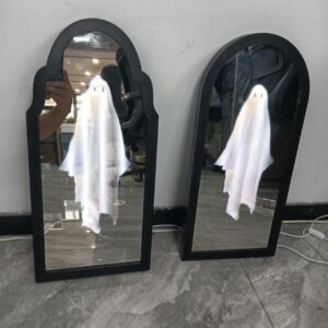 Ghost Holographic Mirror Halloween Decoration