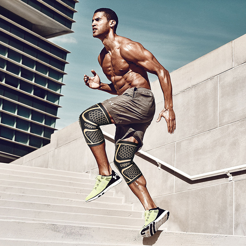 Knitted Knee Badminton Running Fitness Copper Fiber Pads - Image 8