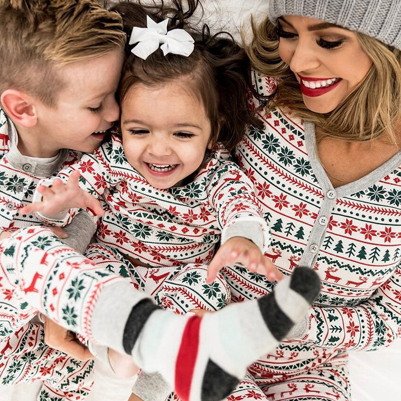 Christmas Pajamas Family Matching New Year Father Mother Kids Baby Look Clothes Set Dad Mom And Daughter Son Pyjamas Outfit - Image 5