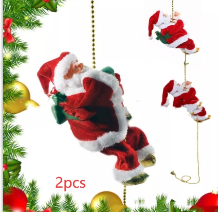 Electric Santa Claus Climbing Ladder Plastic - Image 10