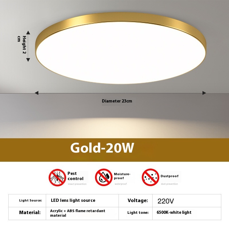 Household Led Ceiling Ultra-thin Round Room Light - Image 9