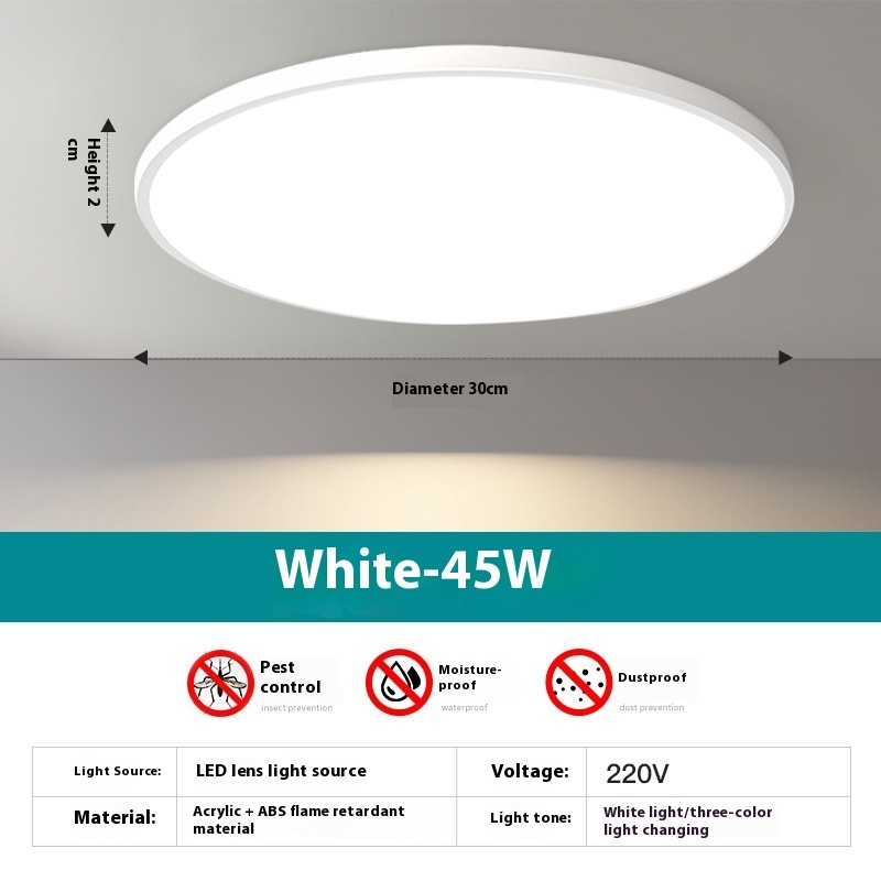 Household Led Ceiling Ultra-thin Round Room Light - Image 4