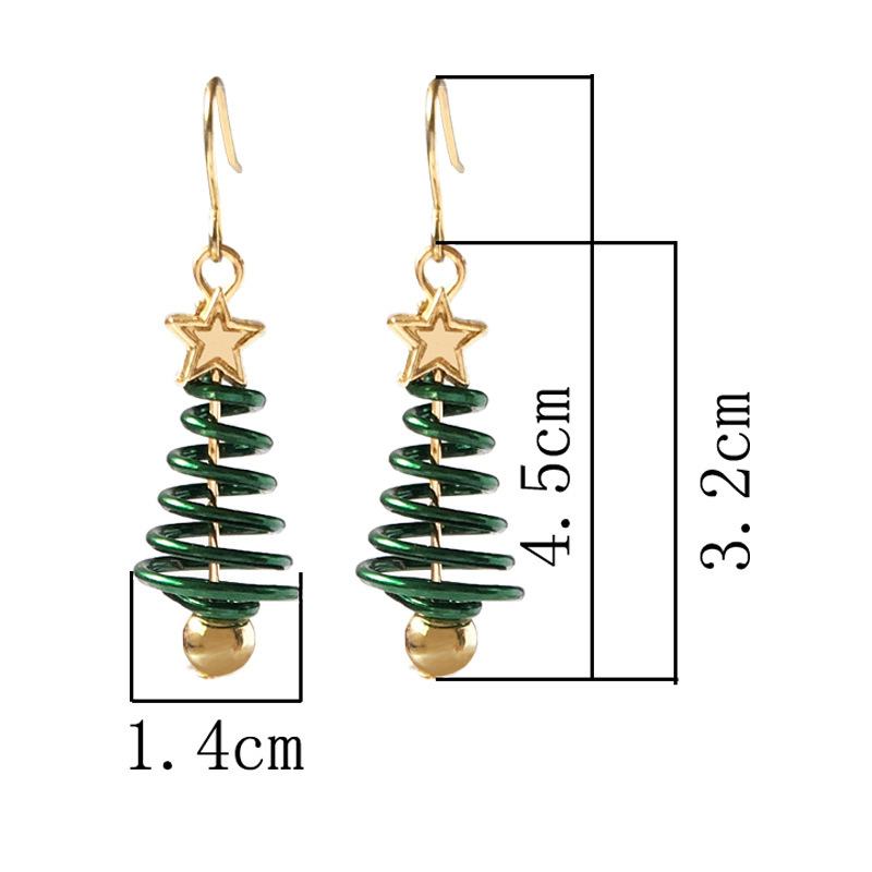 Christmas Earrings Tree Star DIY Earrings - Image 8