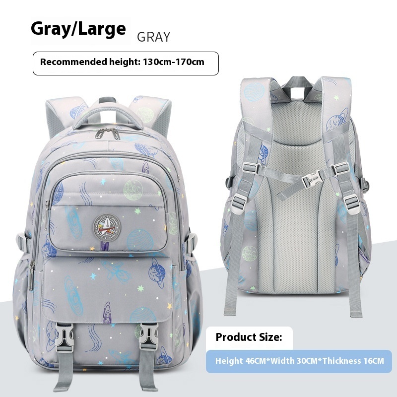 Primary School Student Starry Sky Leisure Schoolbag Junior High School Student Backpack - Image 8