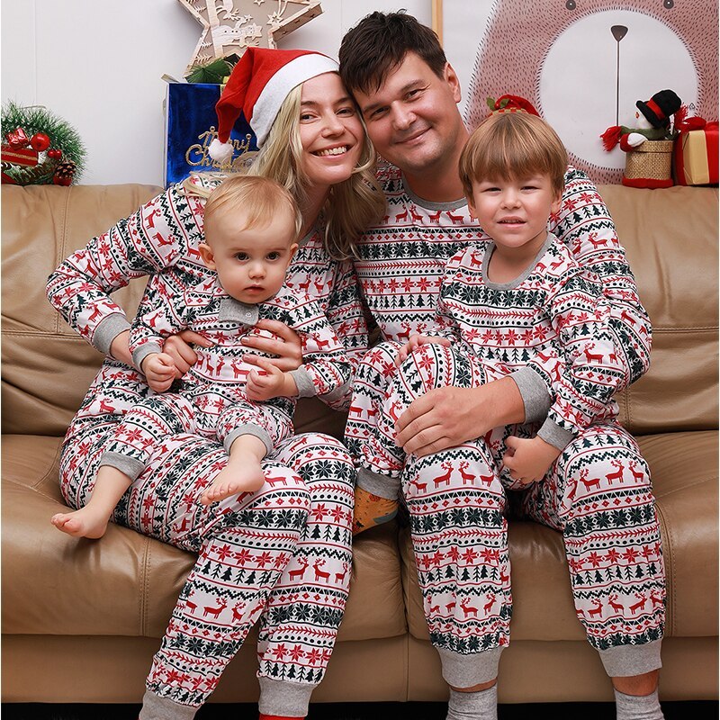 Christmas Pajamas Family Matching New Year Father Mother Kids Baby Look Clothes Set Dad Mom And Daughter Son Pyjamas Outfit - Image 6
