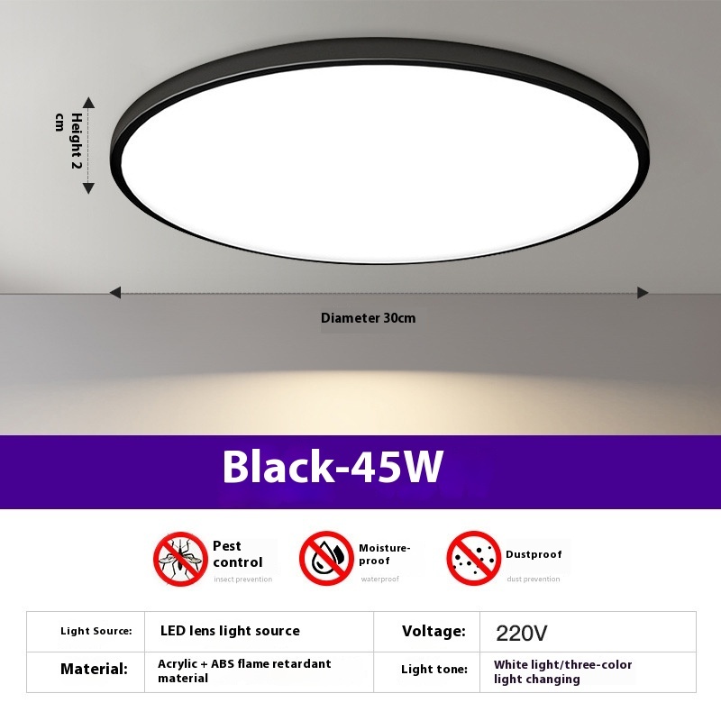Household Led Ceiling Ultra-thin Round Room Light - Image 8