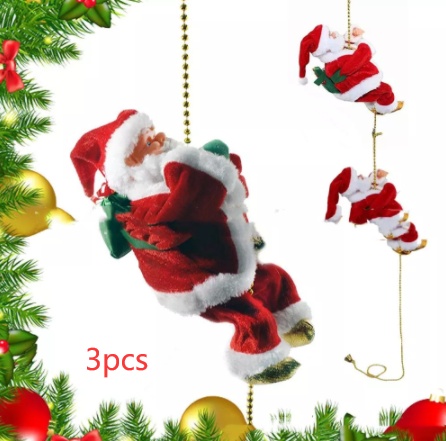 Electric Santa Claus Climbing Ladder Plastic - Image 8