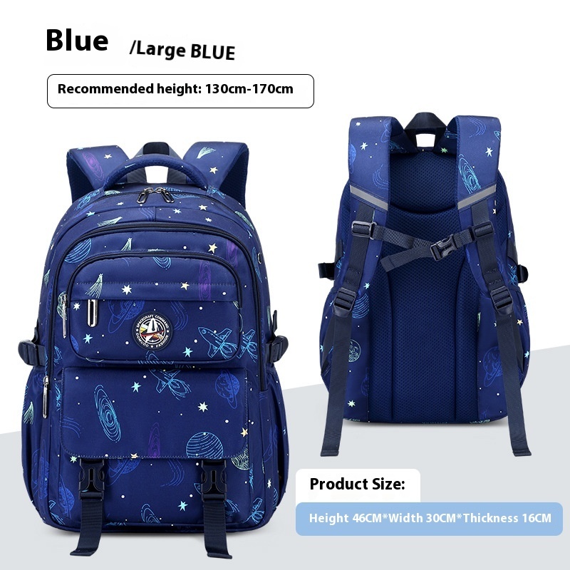 Primary School Student Starry Sky Leisure Schoolbag Junior High School Student Backpack - Image 6