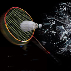 Badminton Racket Genuine Full Carbon Offensive  Light