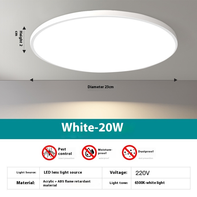 Household Led Ceiling Ultra-thin Round Room Light - Image 3